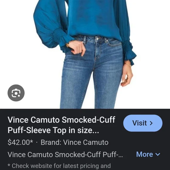 Vince Camuto women's double color  top. - Picture 6 of 8